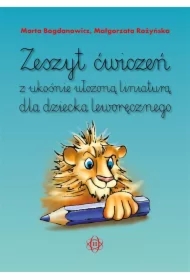 Zeszyt ćwiczeń z ukośnie ułożoną liniaturą dla...