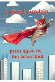 Kartka okolicznościowa W dniu urodzin kot