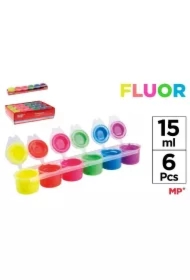 Farba plakatowa tempera fluor 6x15ml