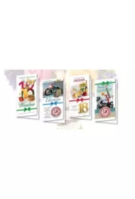 Karnet DL De Lux. Złocony 18 Urodziny mix