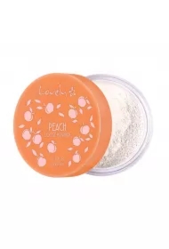 Peach Loose Powder transparentny puder do twarzy o delikatnym brzoskwiniowym kolorze i zapachu