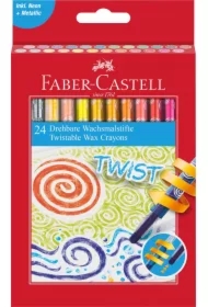 Kredki woskowe wykręcane 24 szt