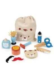 Zestaw barberski drewniany