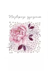 Karnet Swarovski kwadrat CL4504_PO Najlepsze życze