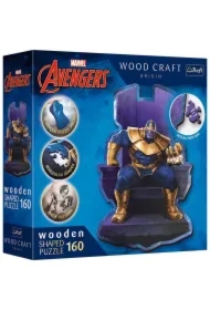 Puzzle drewniane 160 el. Avengers Thanos na Tronie