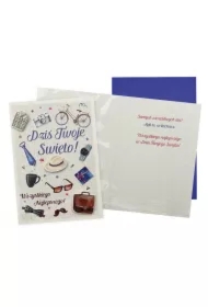 Karnet B6 Wszystkiego najlepszego (męski)