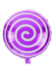 Balon foliowy lizak fioletowy