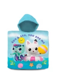 Poncho kąpielowe /ręcznik  60x120cm bawełna Koci Domek Gabi. Gabby`s Dollhouse GD00001 Kids Euroswan