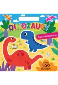 Dinozaury. Blok do kolorowania