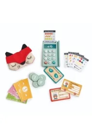 Terminal płatniczy drewniany z akcesoriami