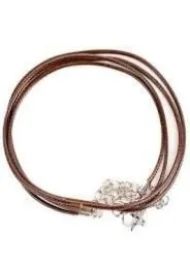 Sznurek do wykonania naszyjnika z zapięciem brąz