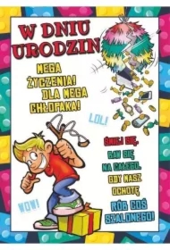 Karnet Young B6 + koperta. Wzór nr 027 Urodziny