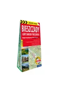 Plastic map Bieszczady i Góry Sanocko-Turczańskie