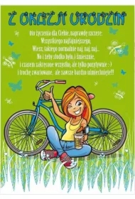 Karnet Young B6 + koperta wzór nr 21 Urodziny