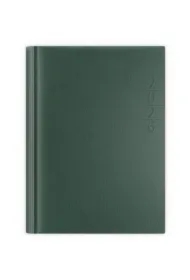 Kalendarz 2026 A5 dzienny Lux złocony zielony