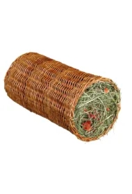 Tunel wiklinowy z sianem dla królika 20 x 38 cm