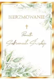 Karnet A5 Bierzmowanie. Listki