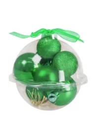 Bombki zielone 9 szt