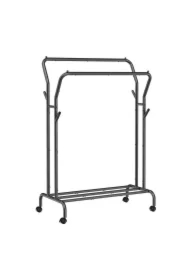 Mobilny wieszak na ubrania podwójny