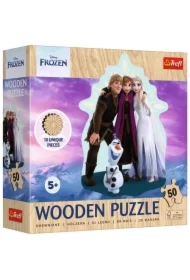 Puzzle drewniane 50 el. Ulubiona Kraina Lodu