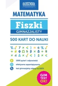 Matematyka. Fiszki gimnazjalisty. 500 kart do nauki