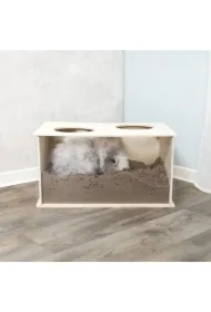 Piaskownica dla królików, 58 x 30 x 38 cm