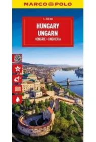 Mapa drogowa Węgry 1:350 000