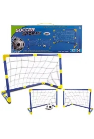 Bramka piłkarska z piłką i pompką 2w1