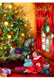 Kartka B6 Boże Narodzenie Choinka z zabawkami