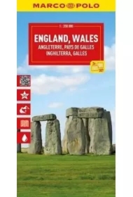 Mapa drogowa Anglia, Walia 1:350 000