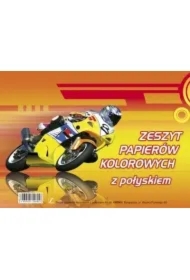 zeszyt papierów kolorowych z połyskiem A5