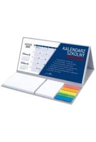 Kalendarz szkolny 2025/2026 z notesem szary