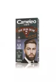 Men Hair Color Cream farba do włosów brody i wąsów 5.0 Light Brown
