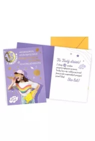 Karnet Urodziny 13 dziewczynka