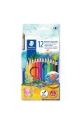 Zdjęcia - Ołówek Noris Color Kredki ołówkowe Noris Club, sześciokątne, akwarelowe, 12 kolorów, z pędzel 