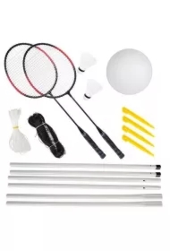 Zestaw do badmintona i siatkówki 6w1