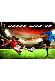 Mata mała dwustronna z nadrukiem piłka