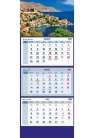 Kalendarz trójdzielny 2026 Miasteczko