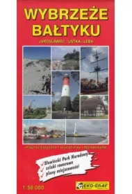 Wybrzeże Bałtyku Jarosławiec, Ustka, Łeba 1:50 000