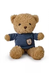 Miś brązowy 22cm w sweterku granatowy