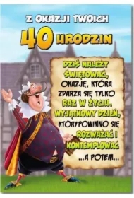 Kartka okolicznościowa Urodziny 40