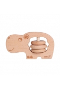 Zdjęcia - Zabawka edukacyjna Grzechotka drewniana Hipopotam