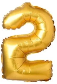 Balon foliowy matowy złoty 2