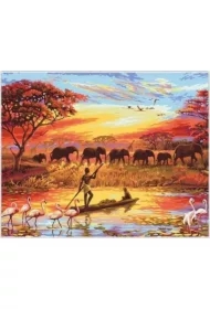 Malowanie po numerach - Afrykańska sawanna
