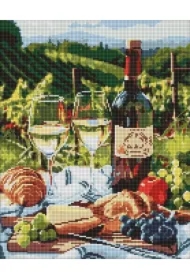 Doamentowa mozaika - Południowa uczta 40x50cm