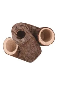 Zakręcony tunel dla gryzoni, drewniany, 11 x 11 x 11cm