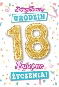 Karnet Urodziny 18