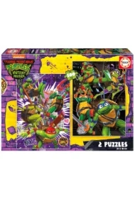 Puzzle 2x500 el. Wojownicze Żółwie Ninja