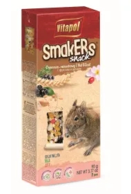 Smakers dla koszatniczki orzechowy z płatkami róży