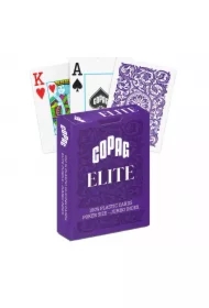 1546 Elite Poker, karty do gry Jumbo Index, fioletowe